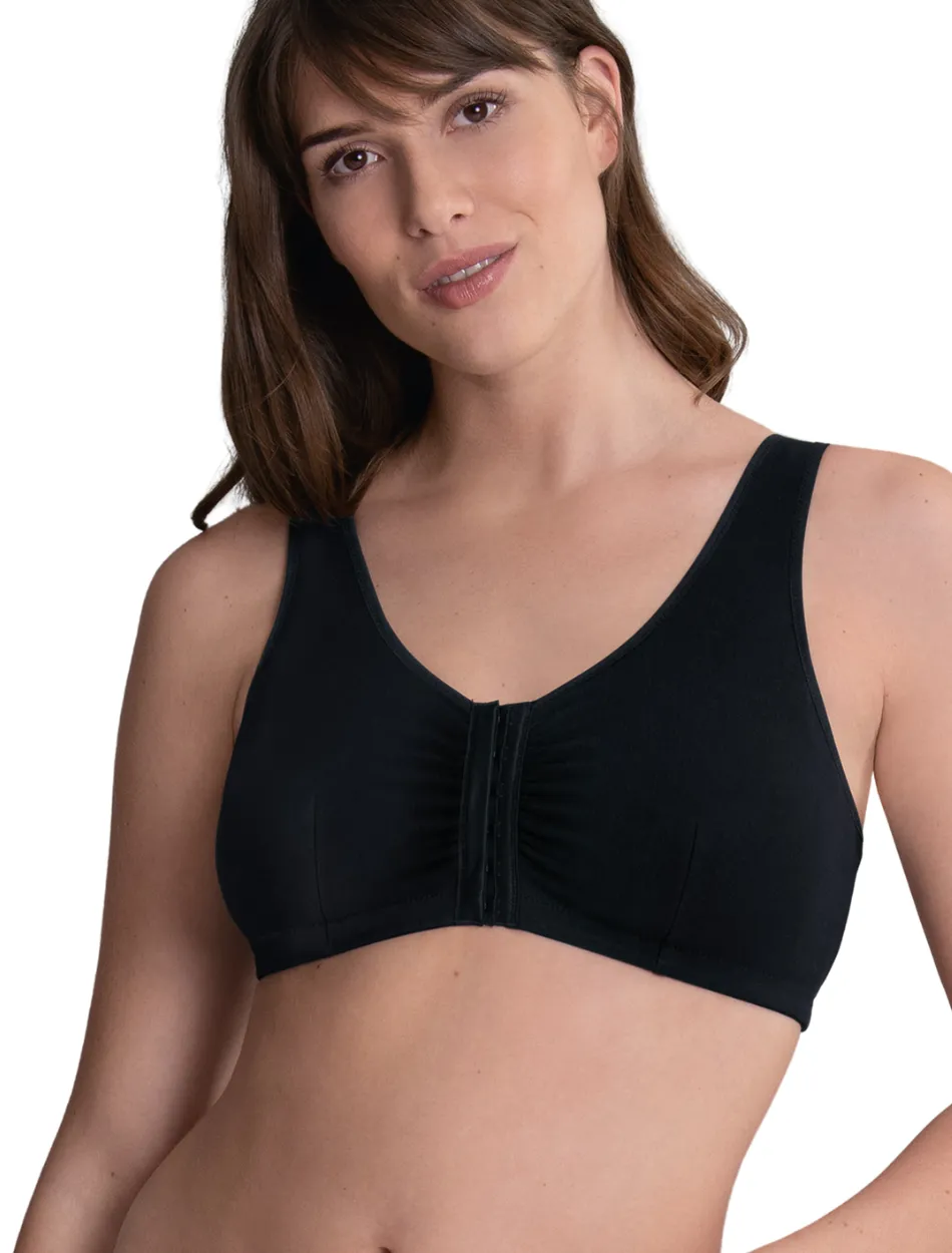 Anita Hazel Post Mastectomy Bra, Black | Black Front Closure Mastectomy Bras