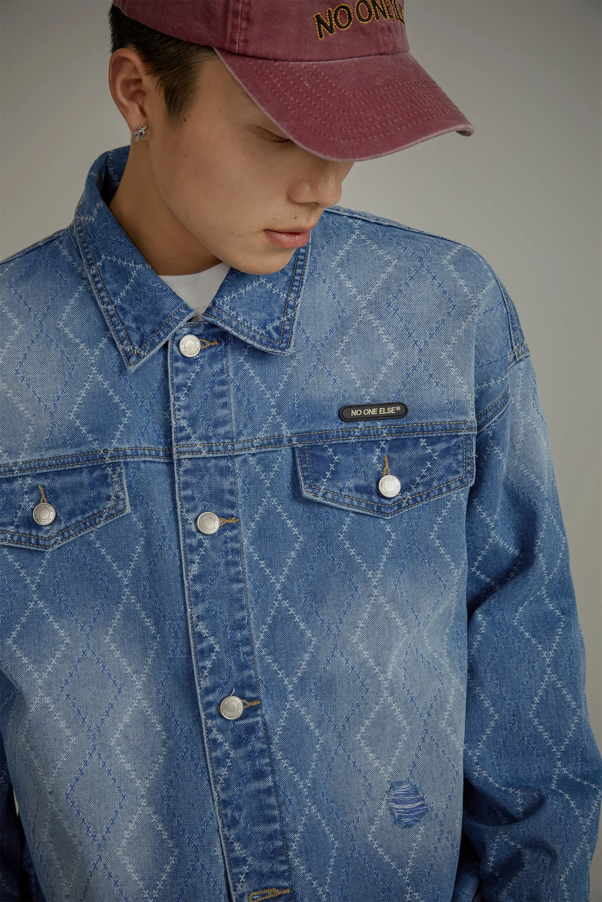 Argyle Denim Jacket