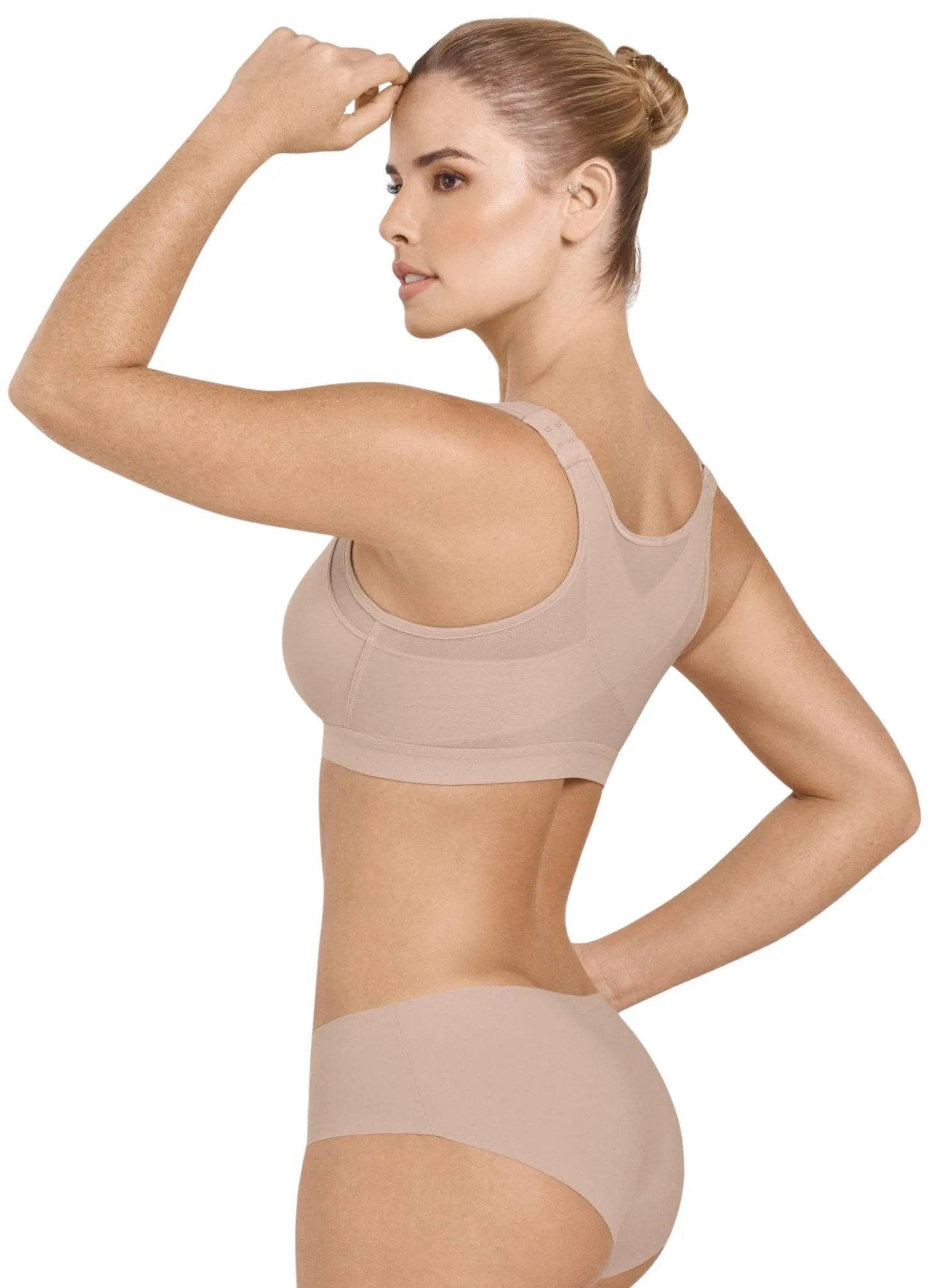 Back Support Posture Corrector Wireless Bra - Nude