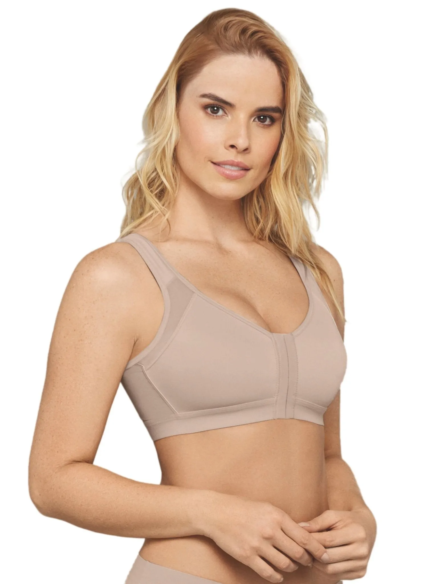 Back Support Posture Corrector Wireless Bra - Nude