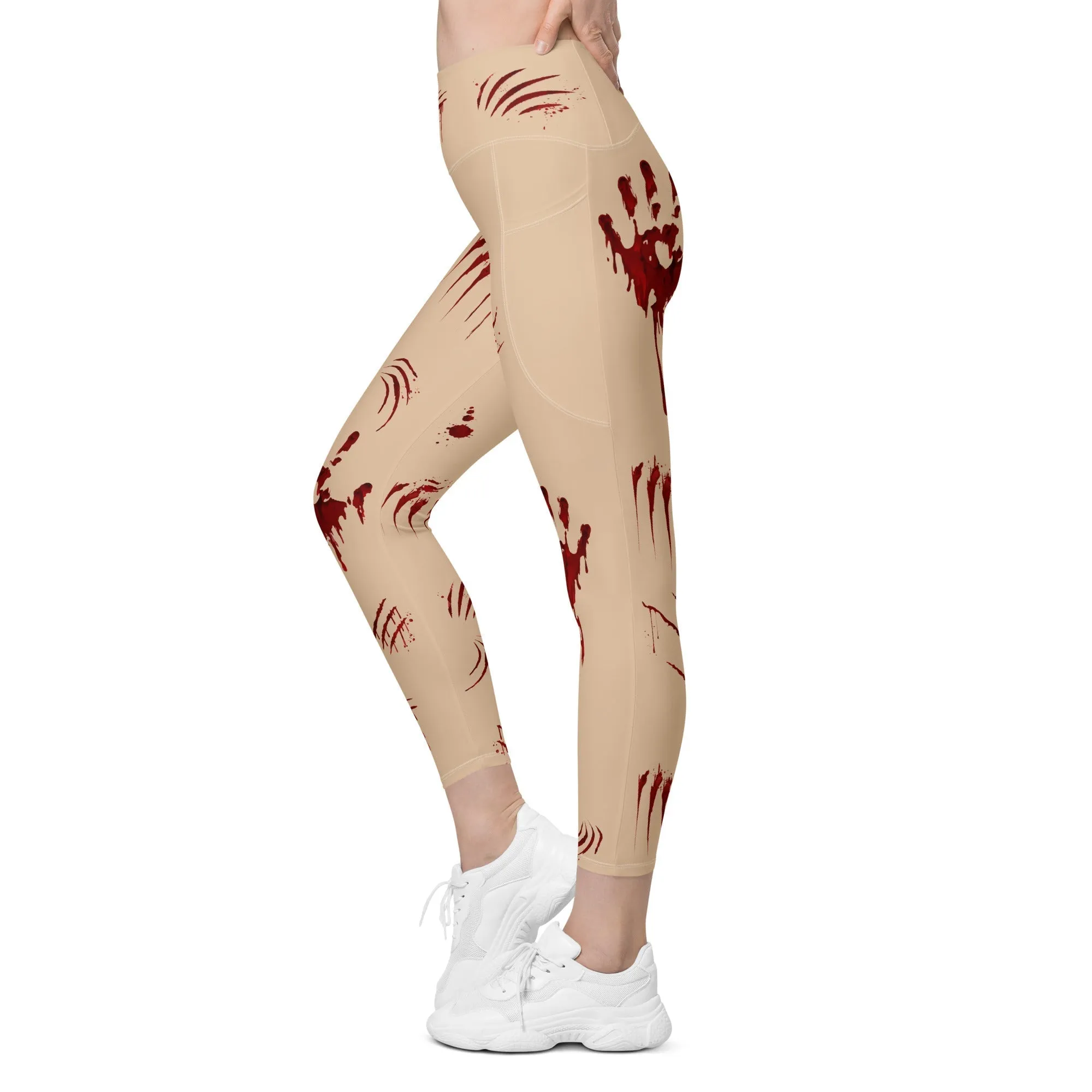 Bloody Halloween Leggings With Pockets