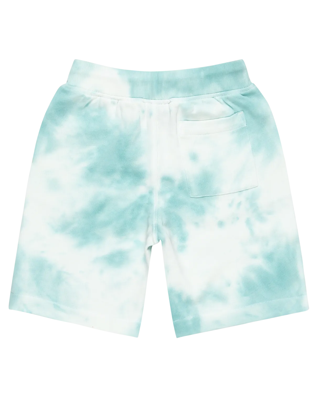 Boys Tie Dye Jogger Shorts in Marine Blue