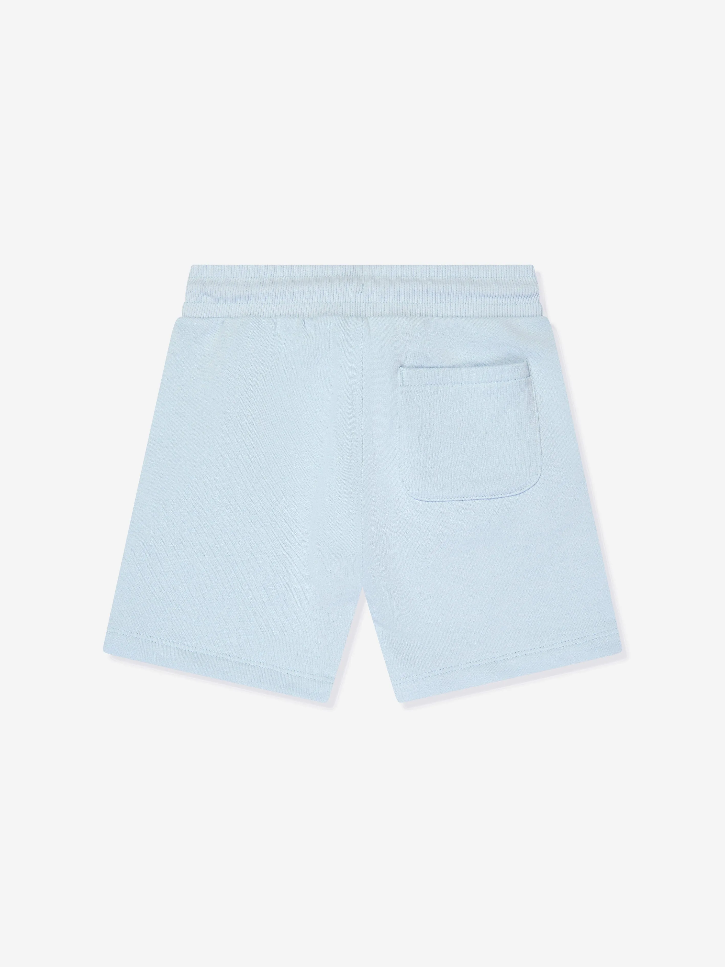 Calvin Klein Boys Stack Logo Jogger Shorts in Blue