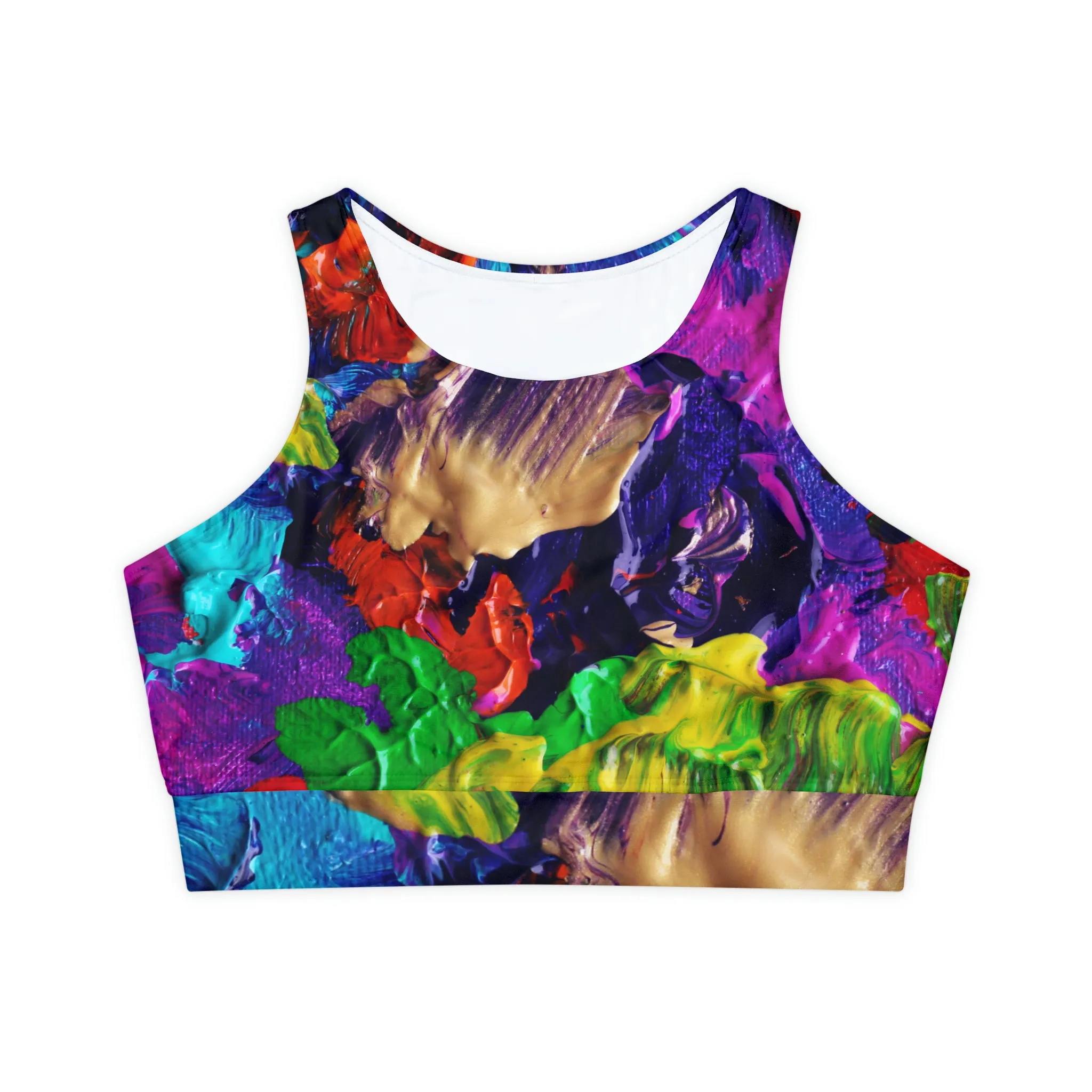 Color Paintings - Inovax Padded Sports Bra