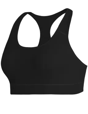 Compression Racerback Sports Bras black_Biking