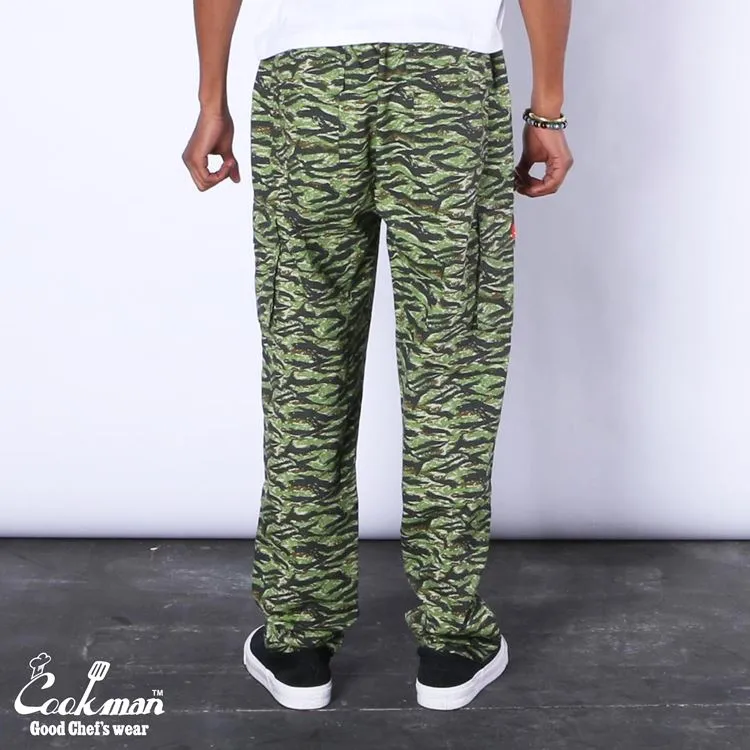 Cookman Chef Pants Cargo - Ripstop : Camo Green (Tiger)