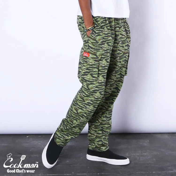 Cookman Chef Pants Cargo - Ripstop : Camo Green (Tiger)