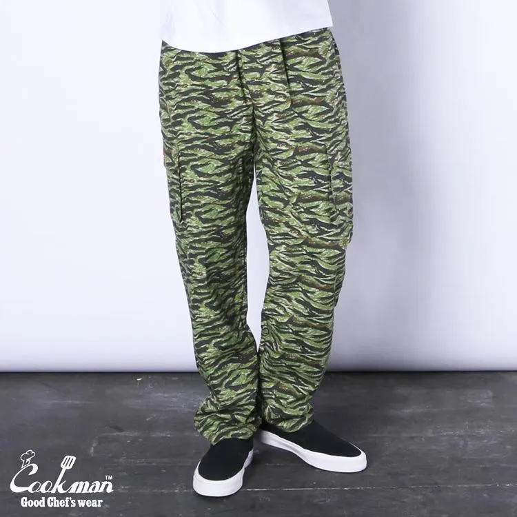 Cookman Chef Pants Cargo - Ripstop : Camo Green (Tiger)