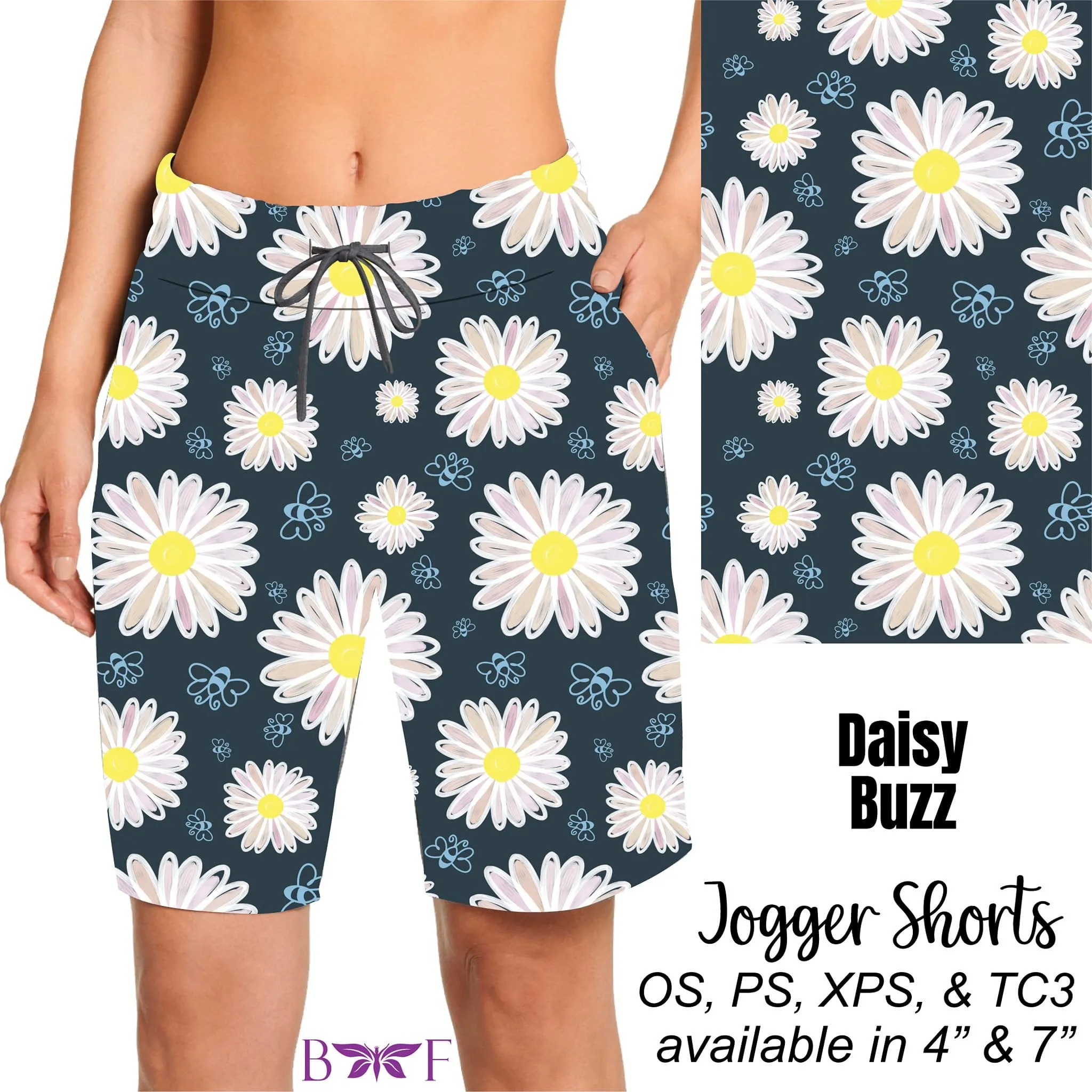 Daisy Buzz Capris, shorts and 7" jogger shorts