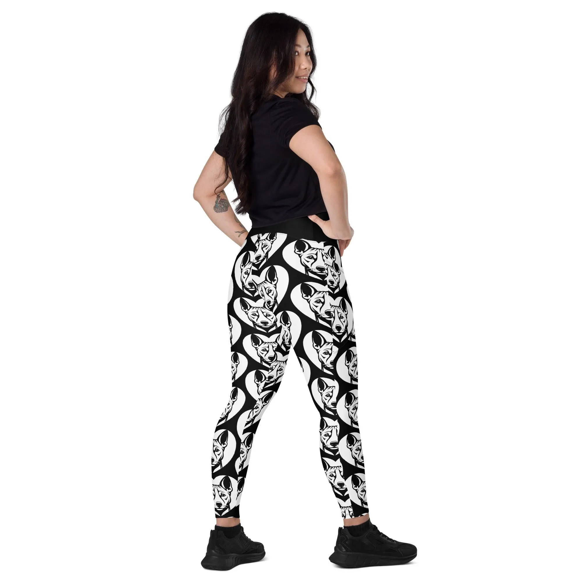 DOG BREED LEGGINGS with pockets - BASENJI - HERTTAHOUND