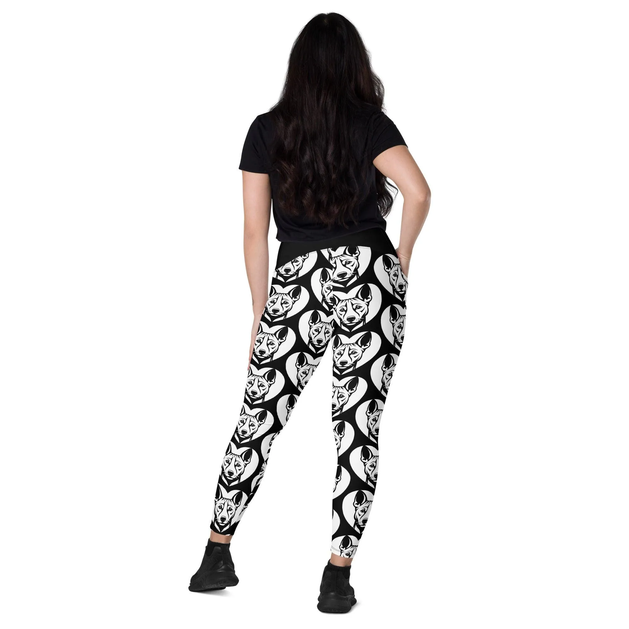 DOG BREED LEGGINGS with pockets - BASENJI - HERTTAHOUND