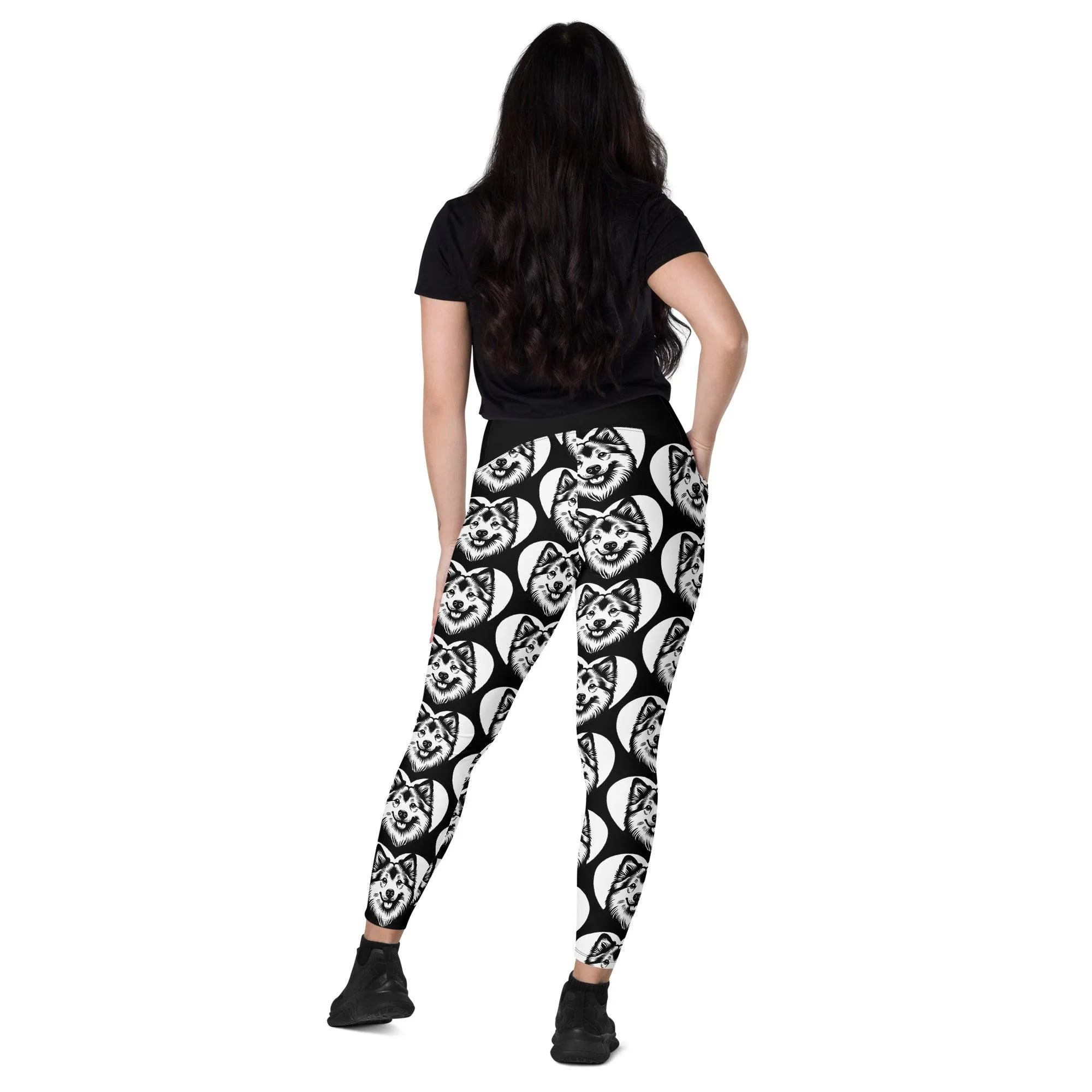 DOG BREED LEGGINGS with pockets - NORWEGIAN BUHUND - HERTTAHOUND