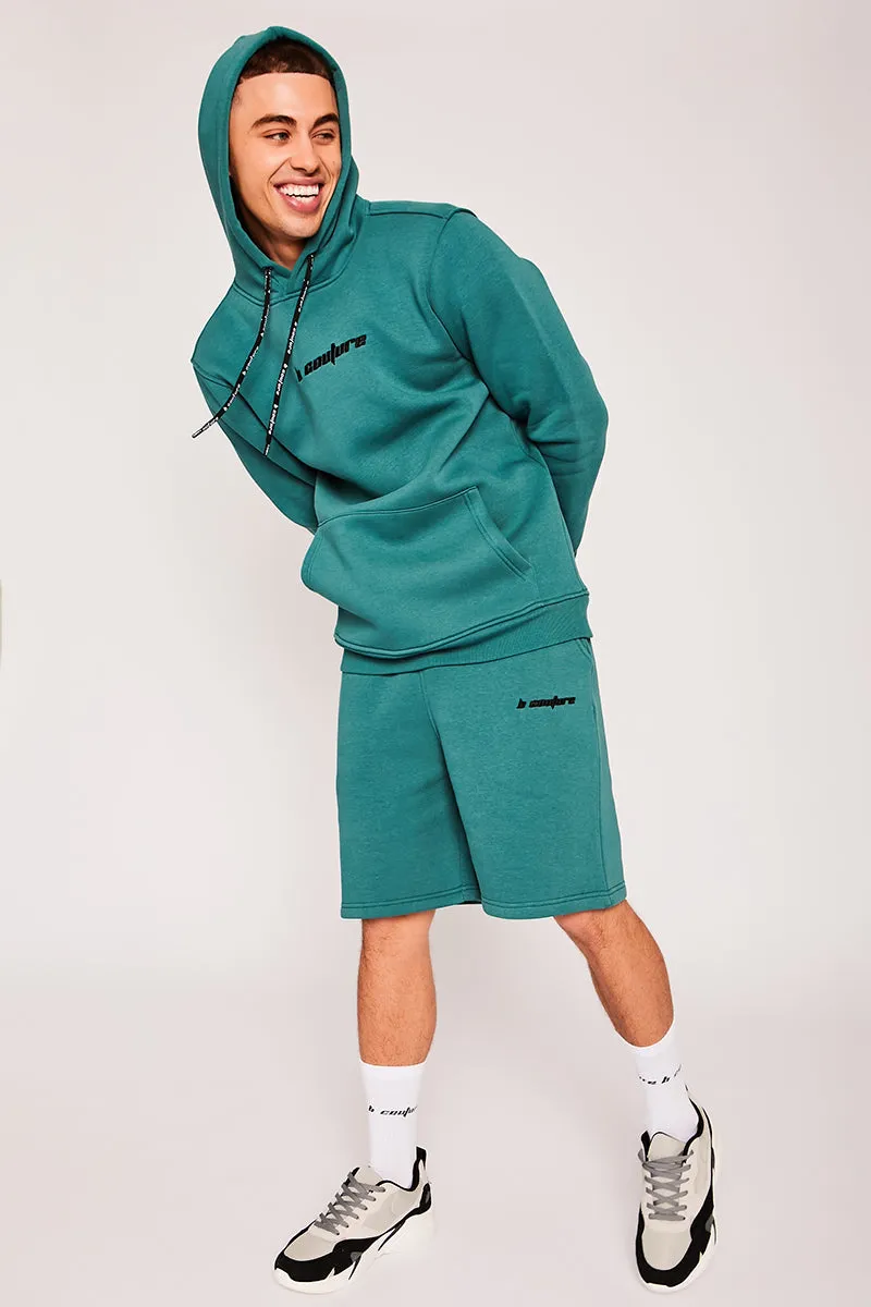 Finchley Road Hoodie & Short Set - Green