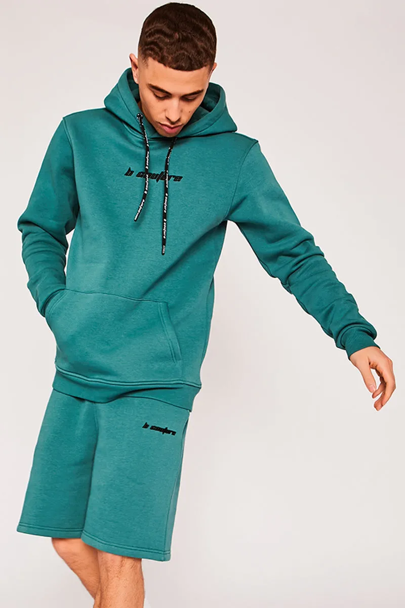 Finchley Road Hoodie & Short Set - Green