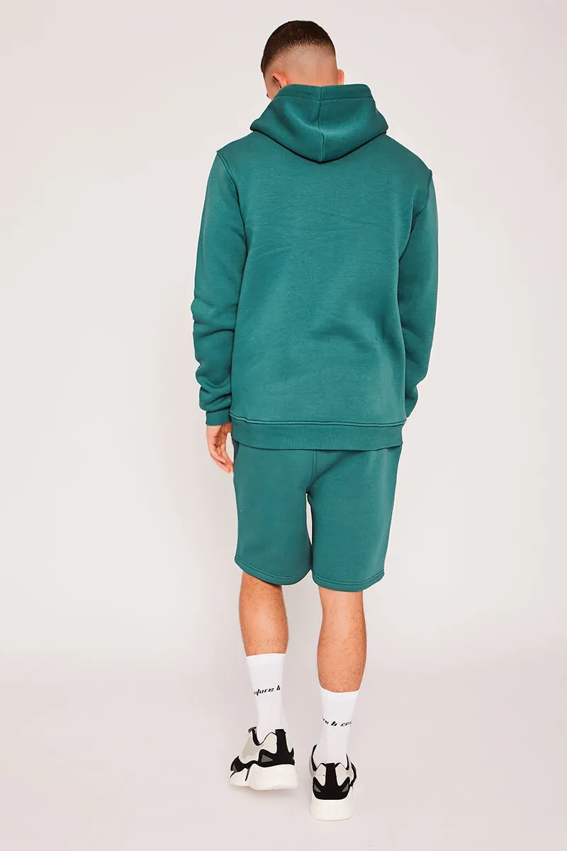 Finchley Road Hoodie & Short Set - Green