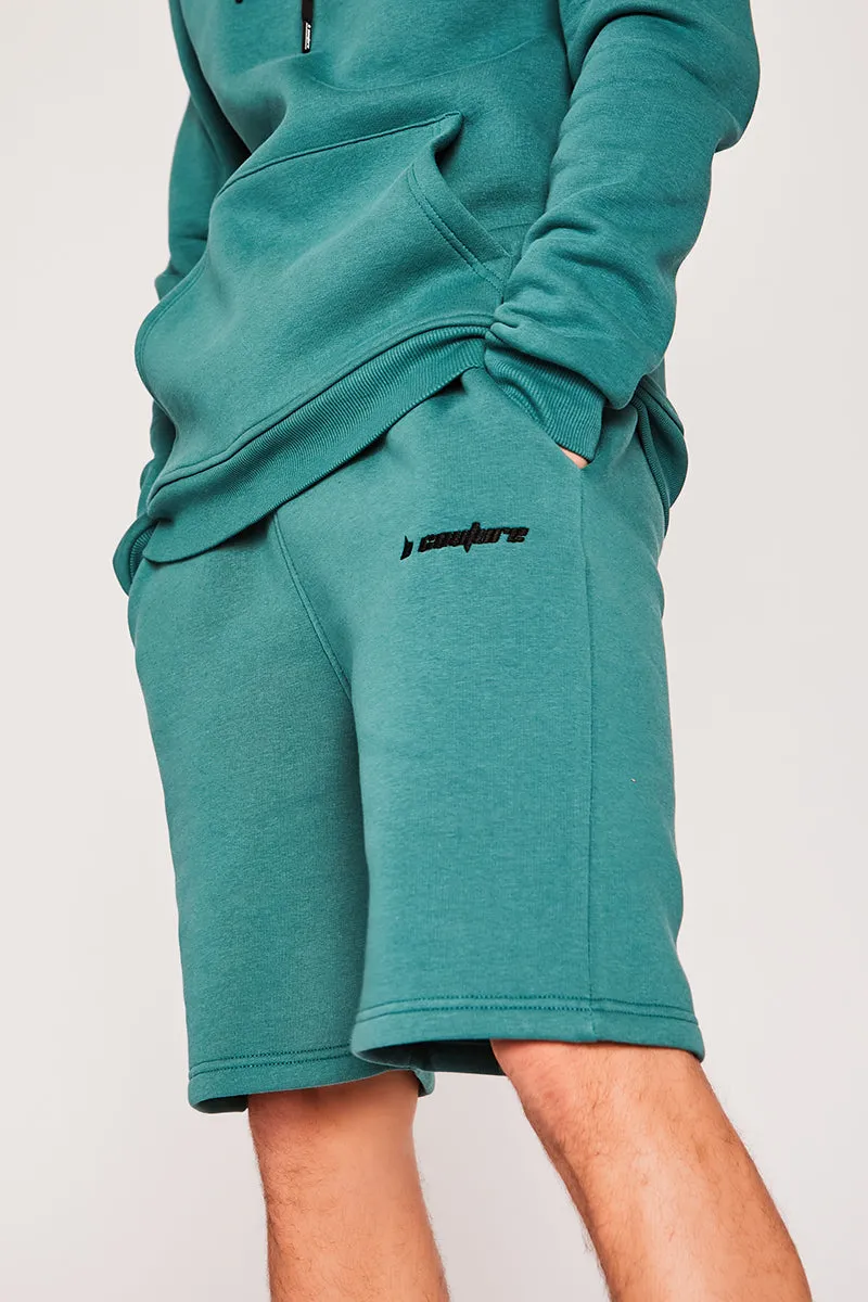 Finchley Road Hoodie & Short Set - Green