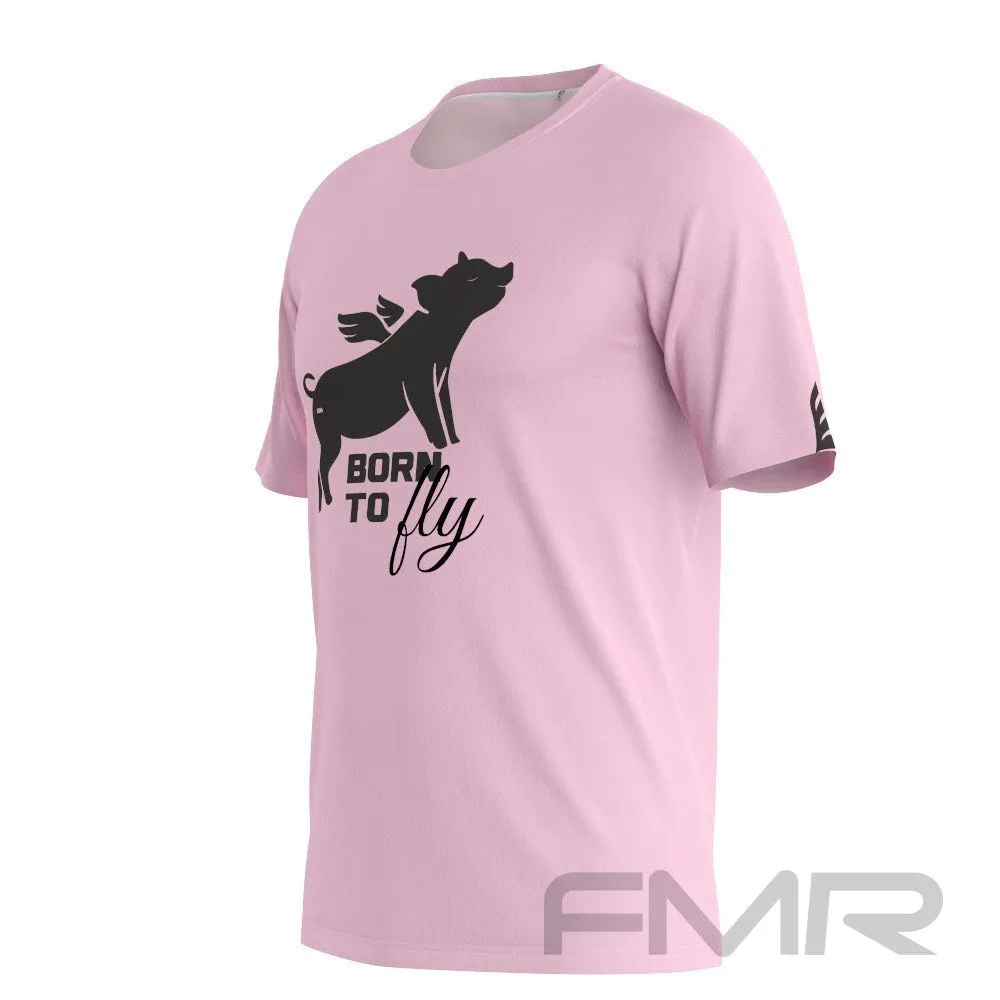 FMR Men's Flying Pig Short Sleeve Running Shirt