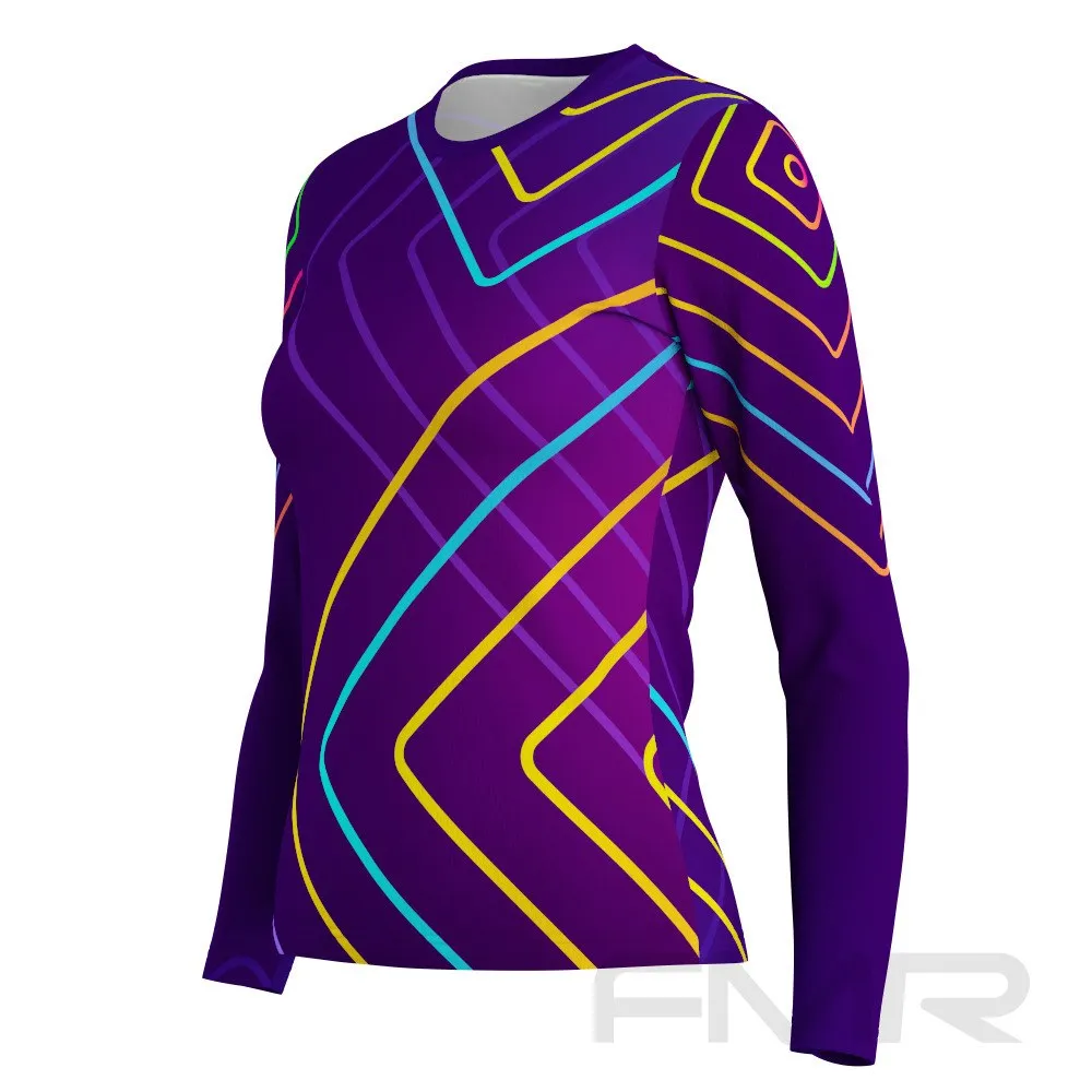 FMR Women's Neon Technical Long Sleeve Running Shirt