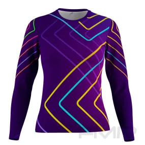 FMR Women's Neon Technical Long Sleeve Running Shirt