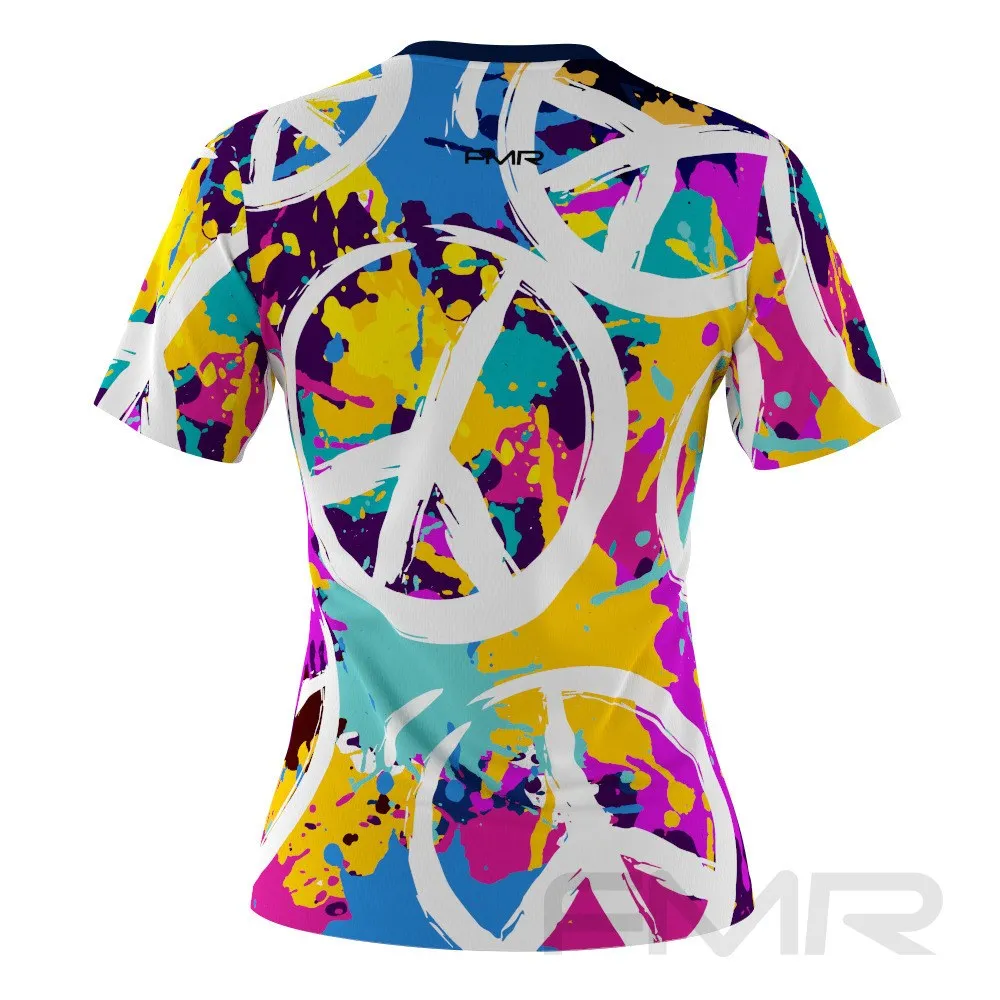 FMR Women's Printed Short Sleeve Running Shirt