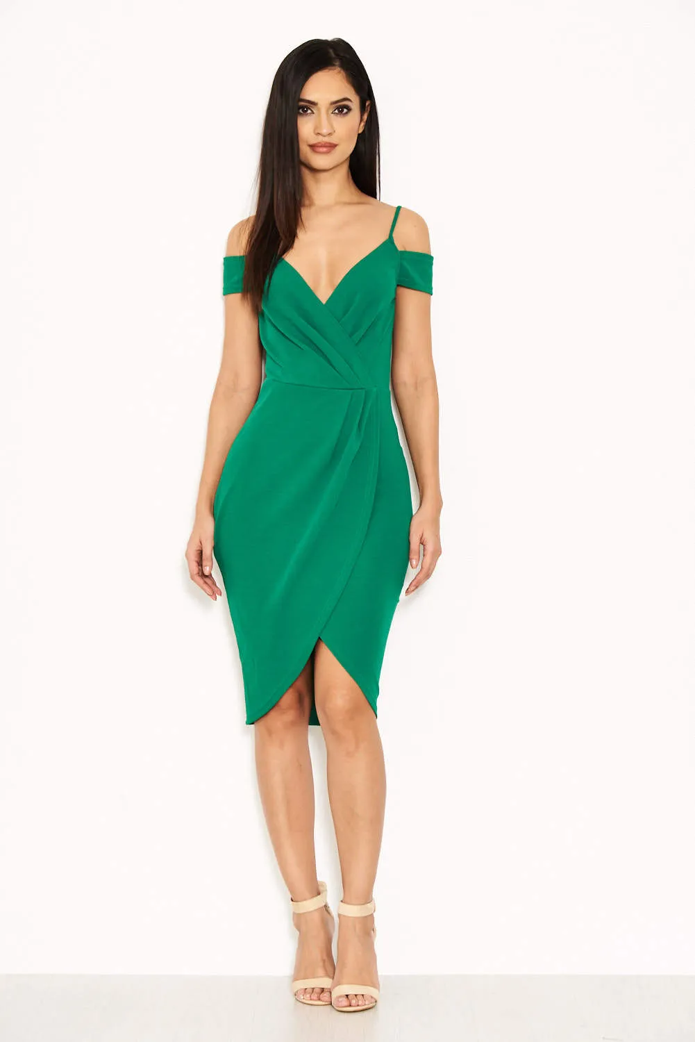 Green Wrap Around Dress