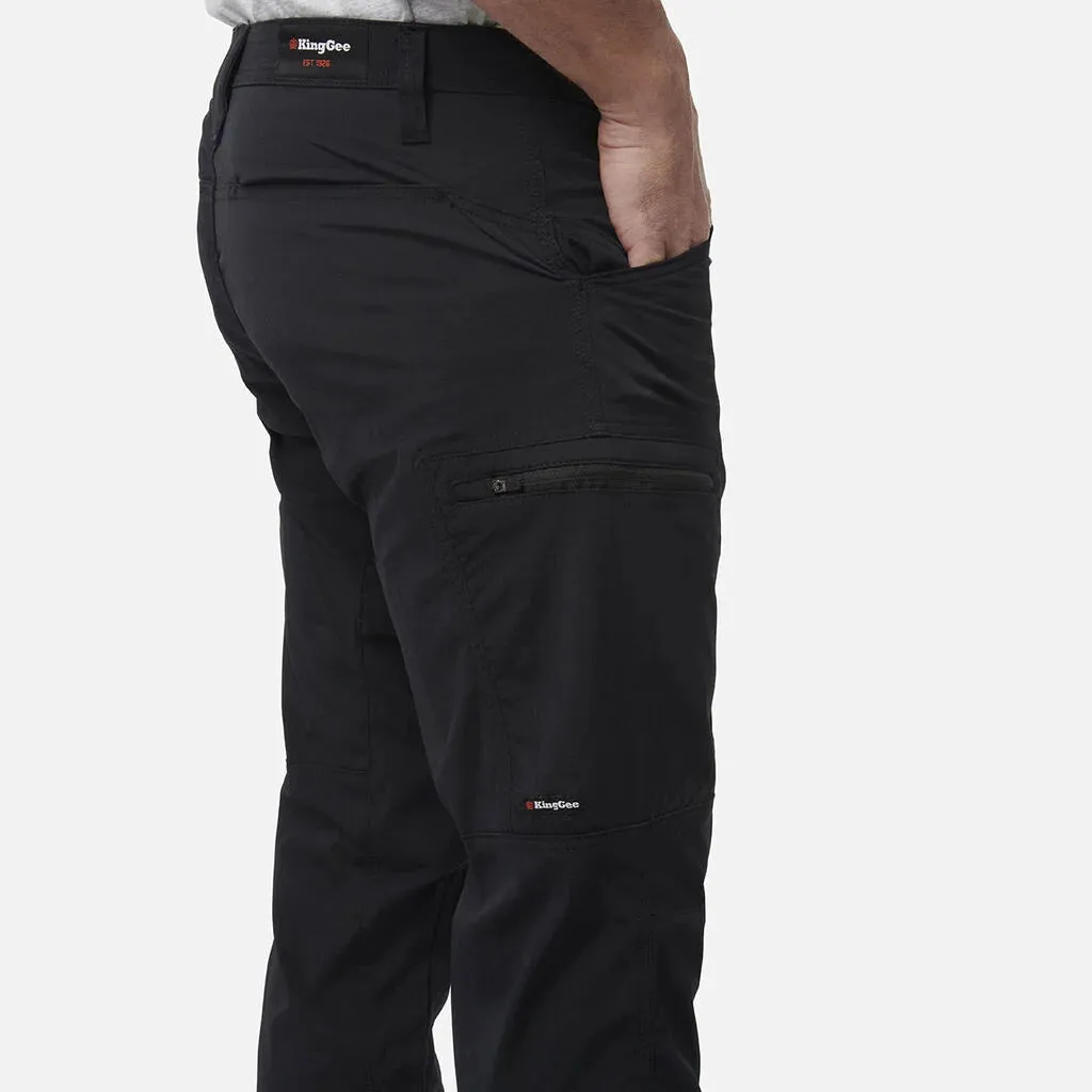 King Gee Men's Drycool Lightweight Stretch Cargo Pants K13007 - Black