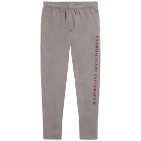 League Men's Florida State University Tri-blend Jogger Pant - Grey