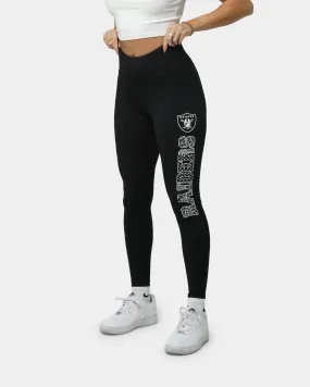 Majestic Athletic Women's Las Vegas Raiders Paisley Wordmark Leggings Black