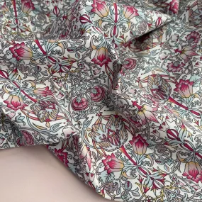 Morris Pink Cotton Lawn Fabric