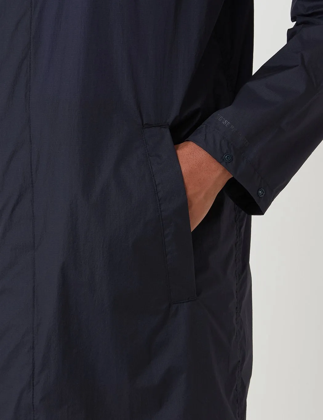 Norse Projects Elias Light Rain Jacket - Dark Navy Blue