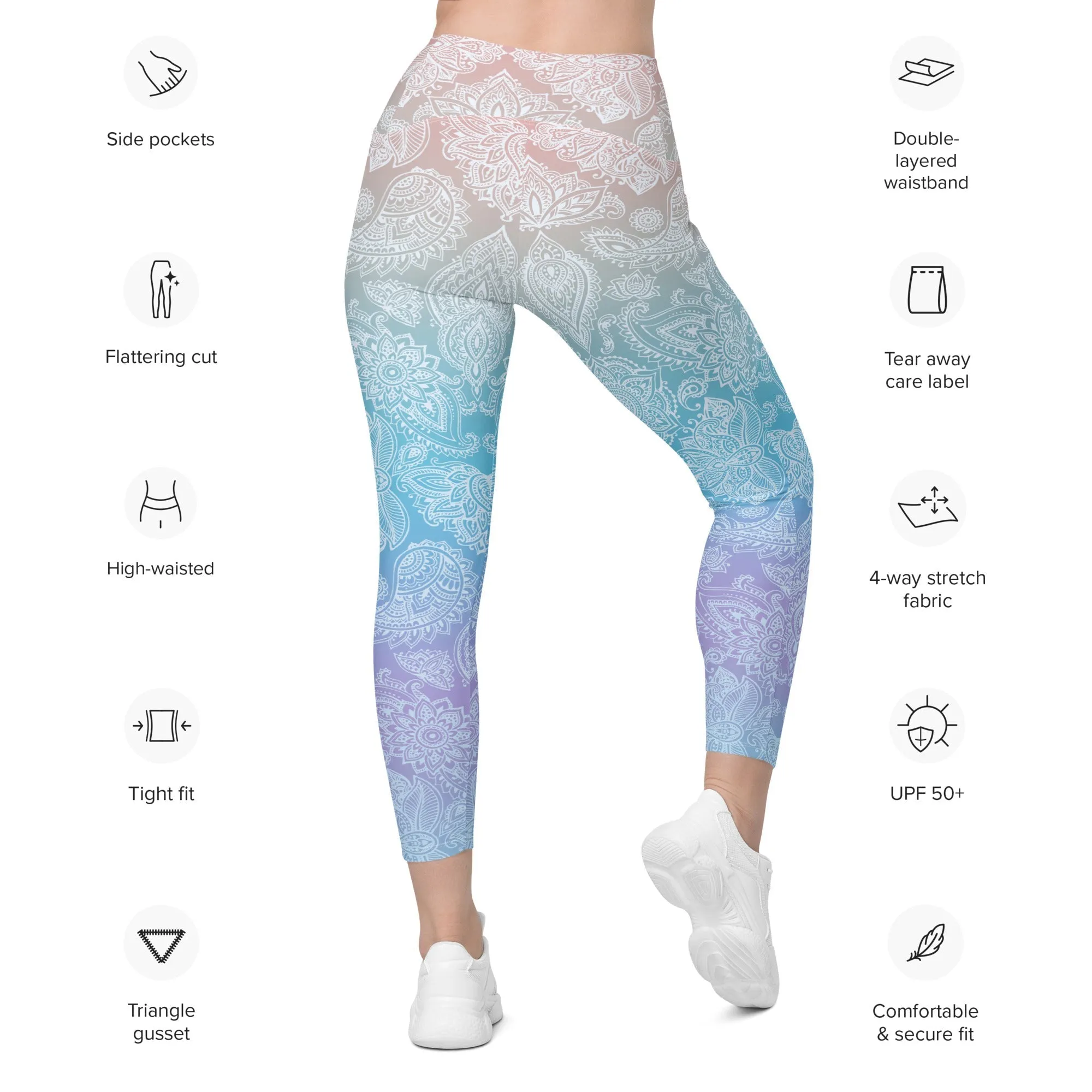 Pastel Spiritual Leggings With Pockets