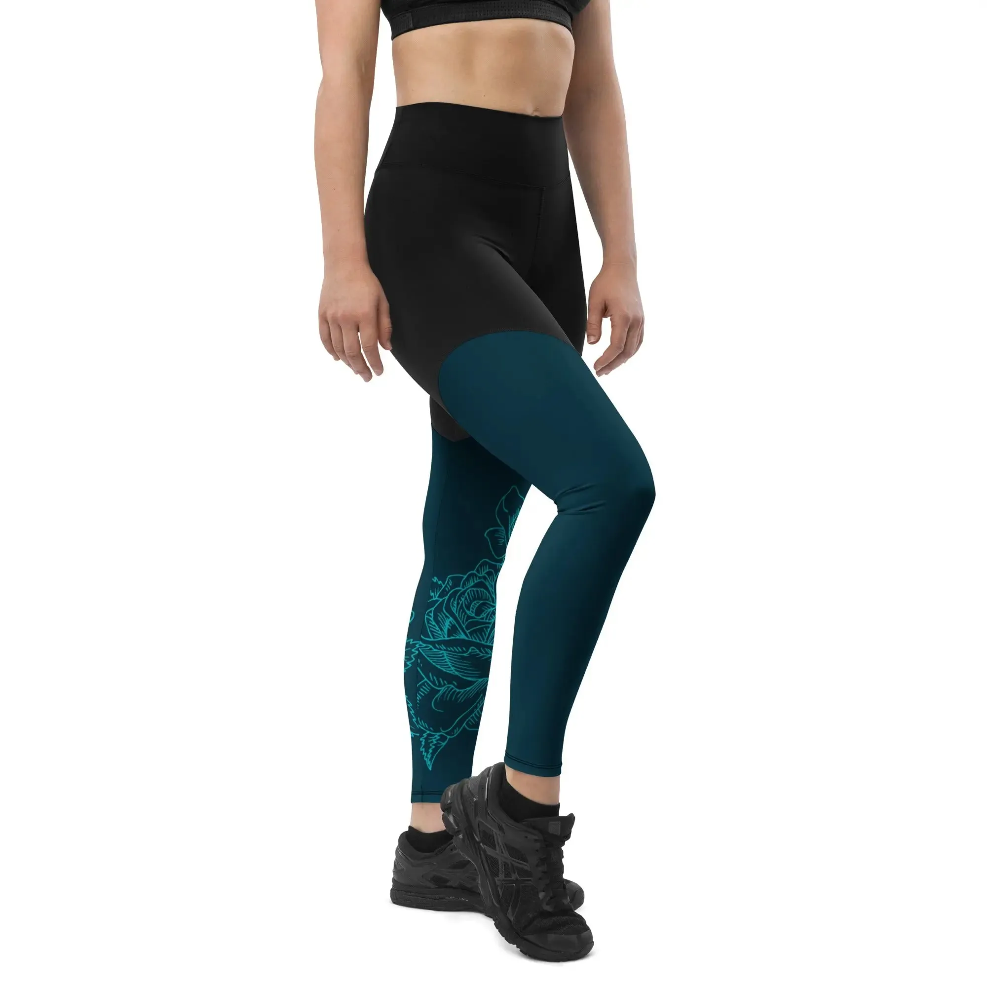 "Rose" Collection - Two Color Sports Leggings