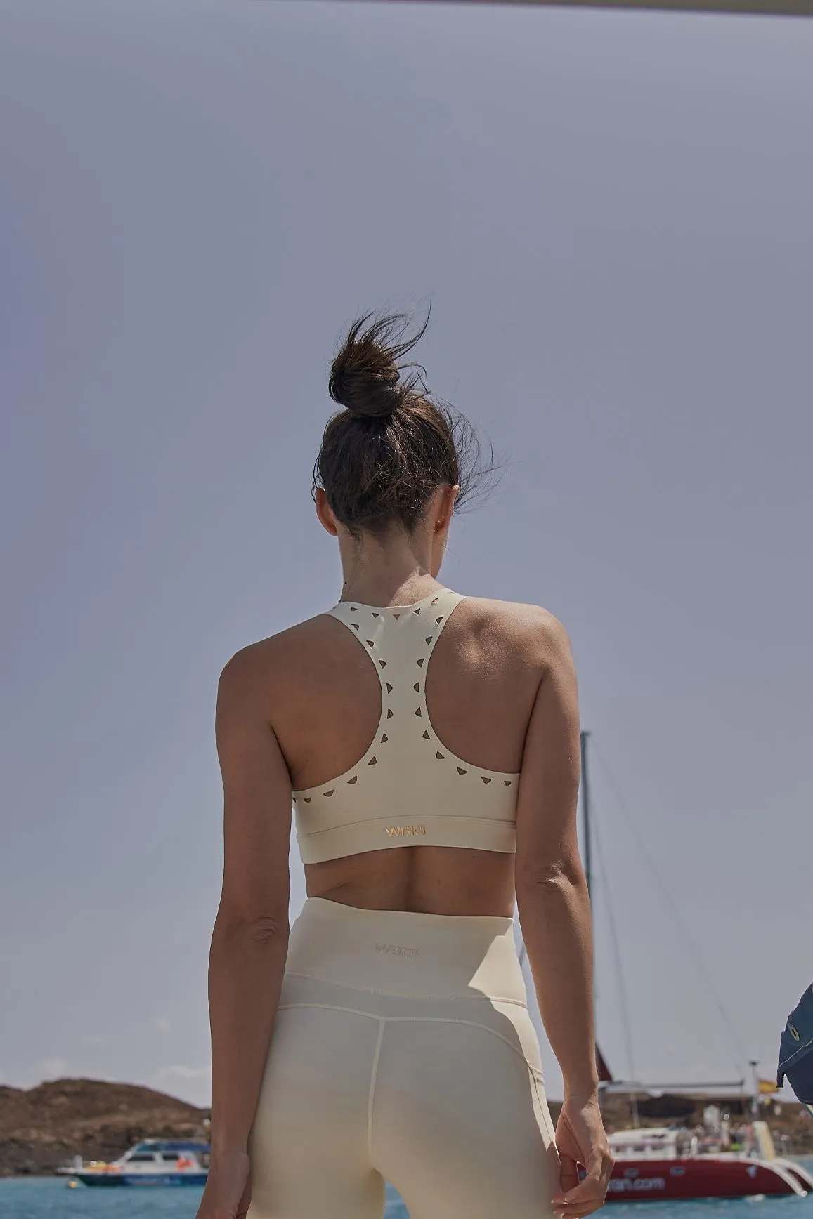 Racerback Laser Cut Sports Bra