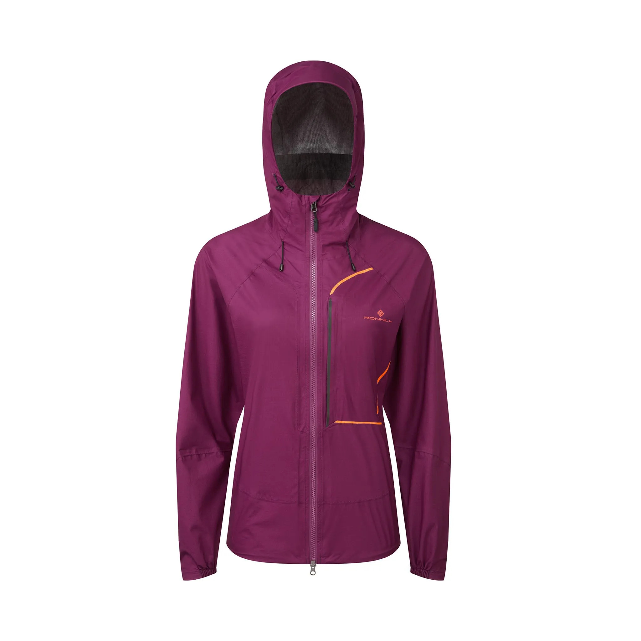 Ronhill | Women's Tech Fortify Jacket - Blackcurrant/Mango