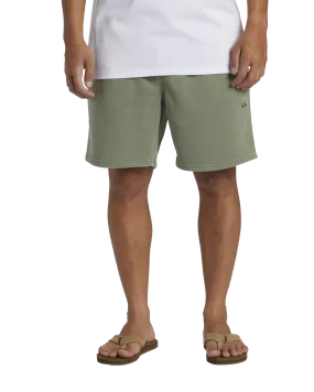 Salt Water Fleece Jogger Shorts in Sea Spray