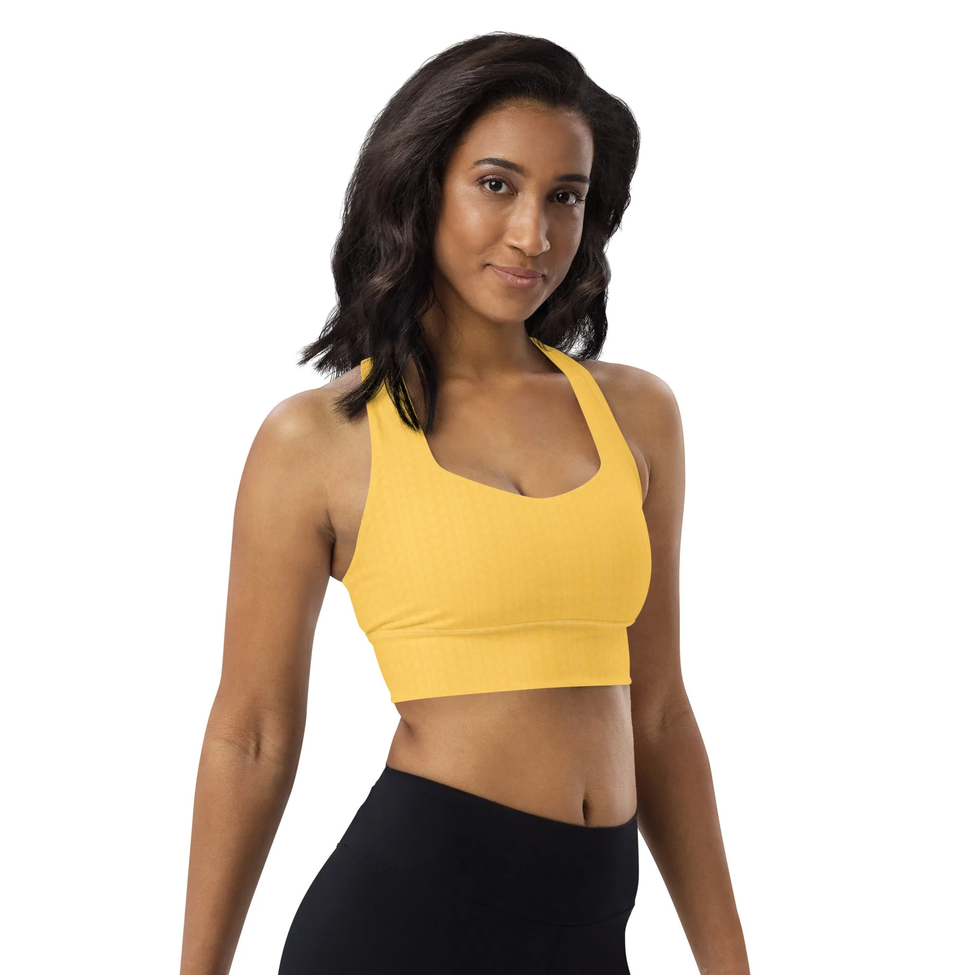 Samoa Yellow Longline Sports Bra