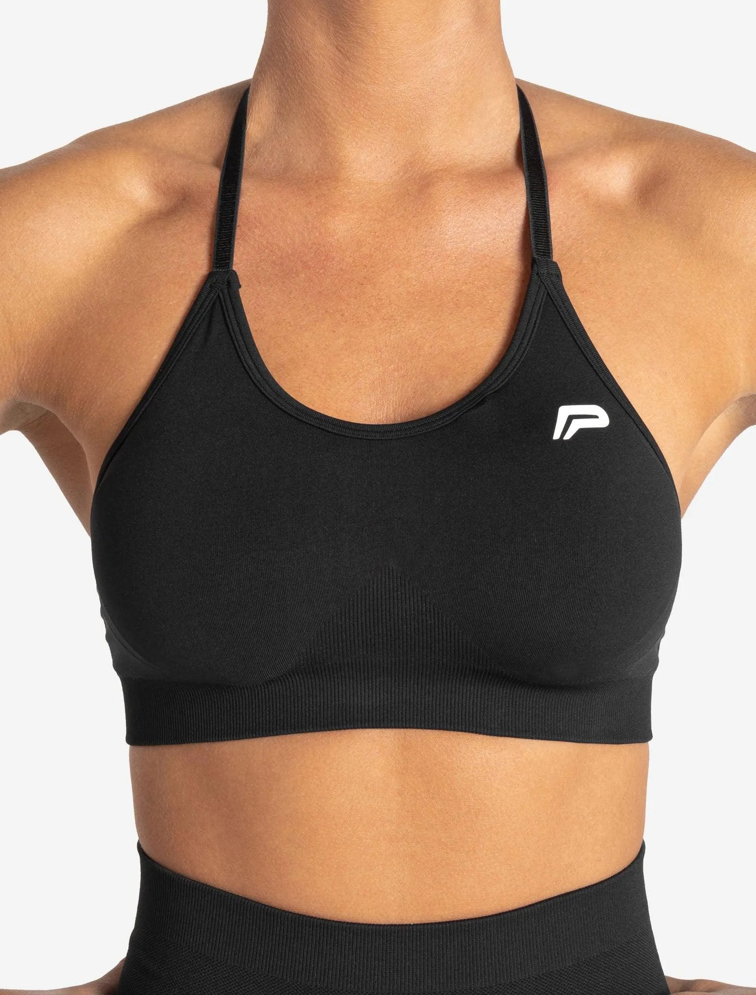 Scrunch Seamless Sports Bra - Black