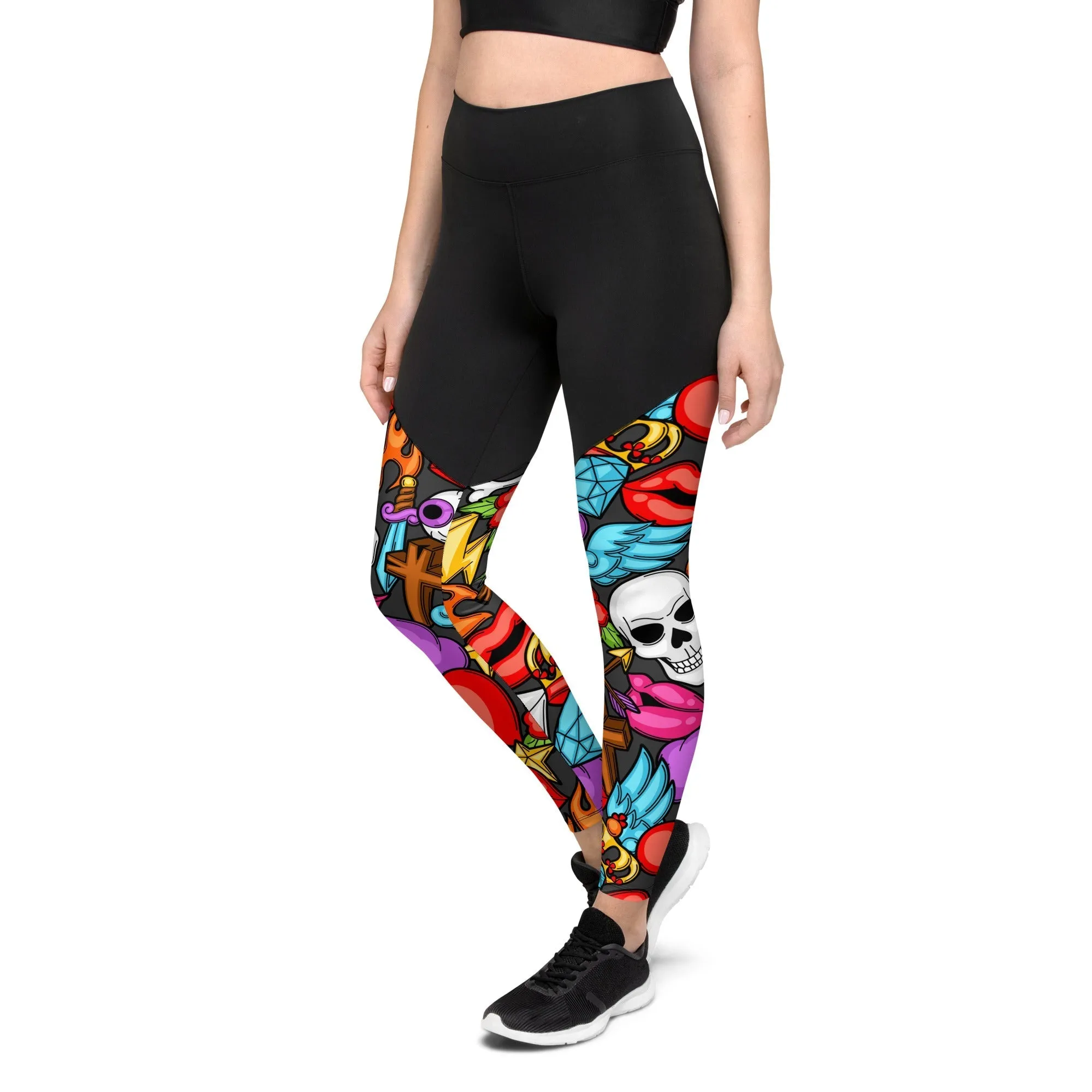 Skulls Compression Leggings