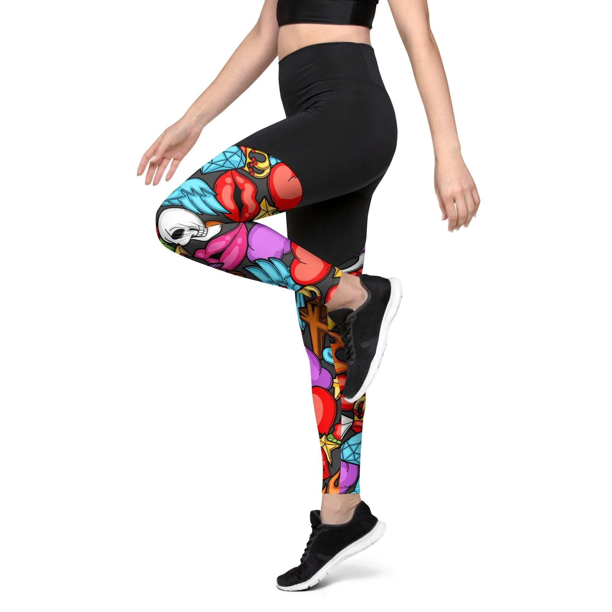 Skulls Compression Leggings