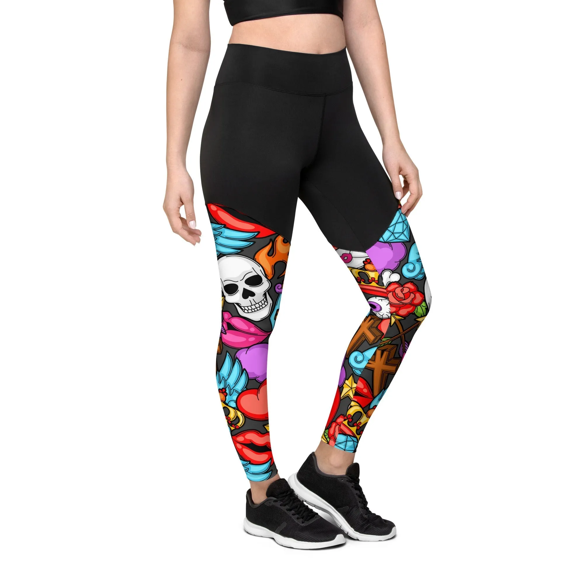 Skulls Compression Leggings