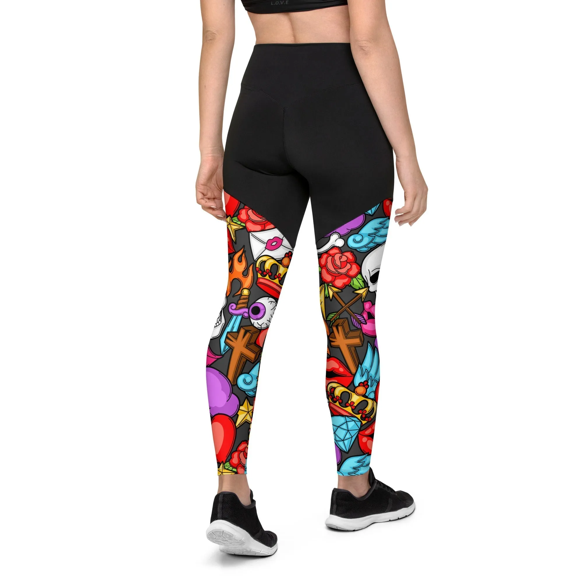 Skulls Compression Leggings