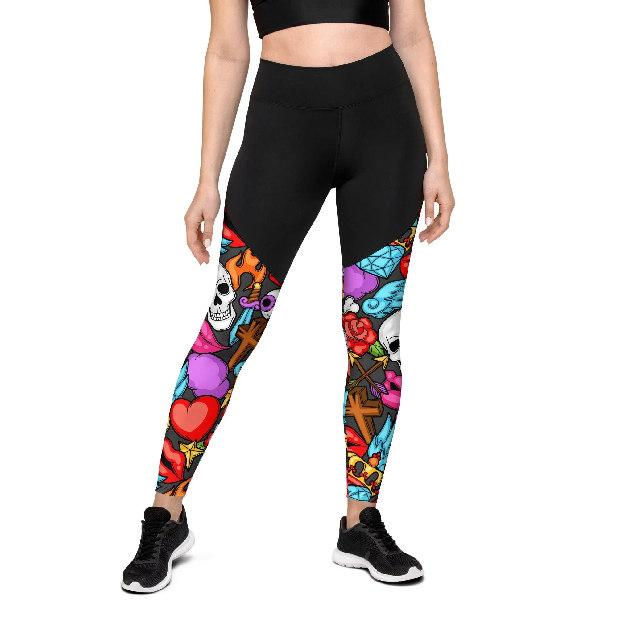 Skulls Compression Leggings