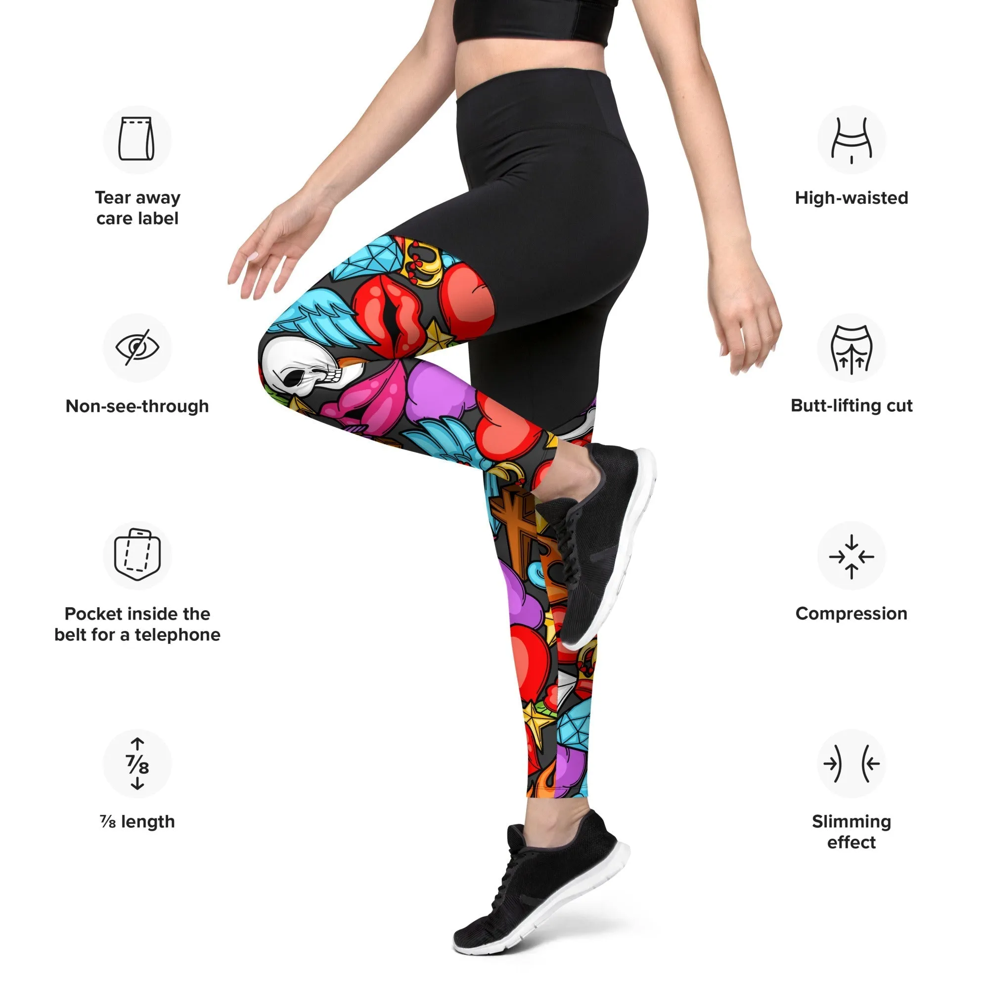 Skulls Compression Leggings