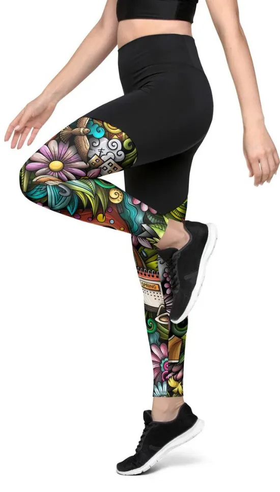 Springtime Compression Leggings