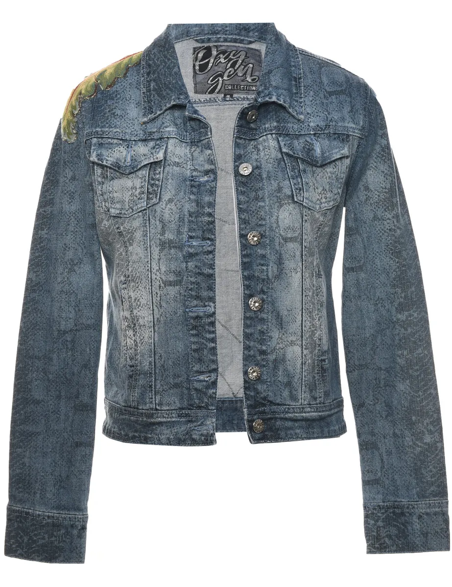 Stone Wash Denim Jacket - M