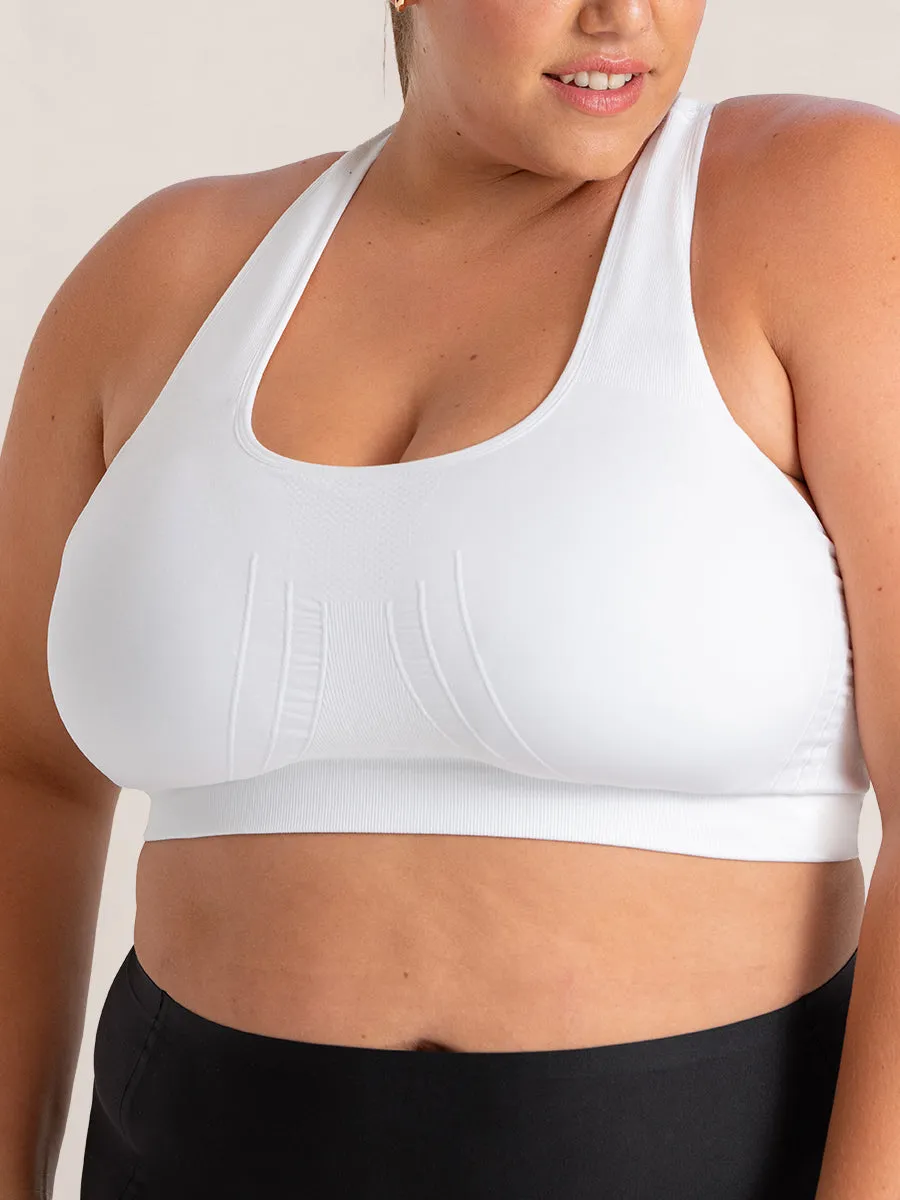 Truekind® 3-Pack Seamless Racerback Sports Bra