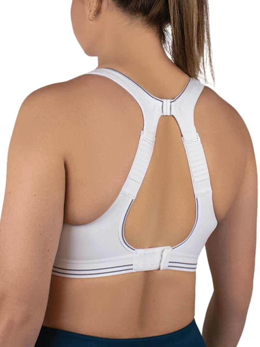 Ultimate Run Sports Bra - White/Silver