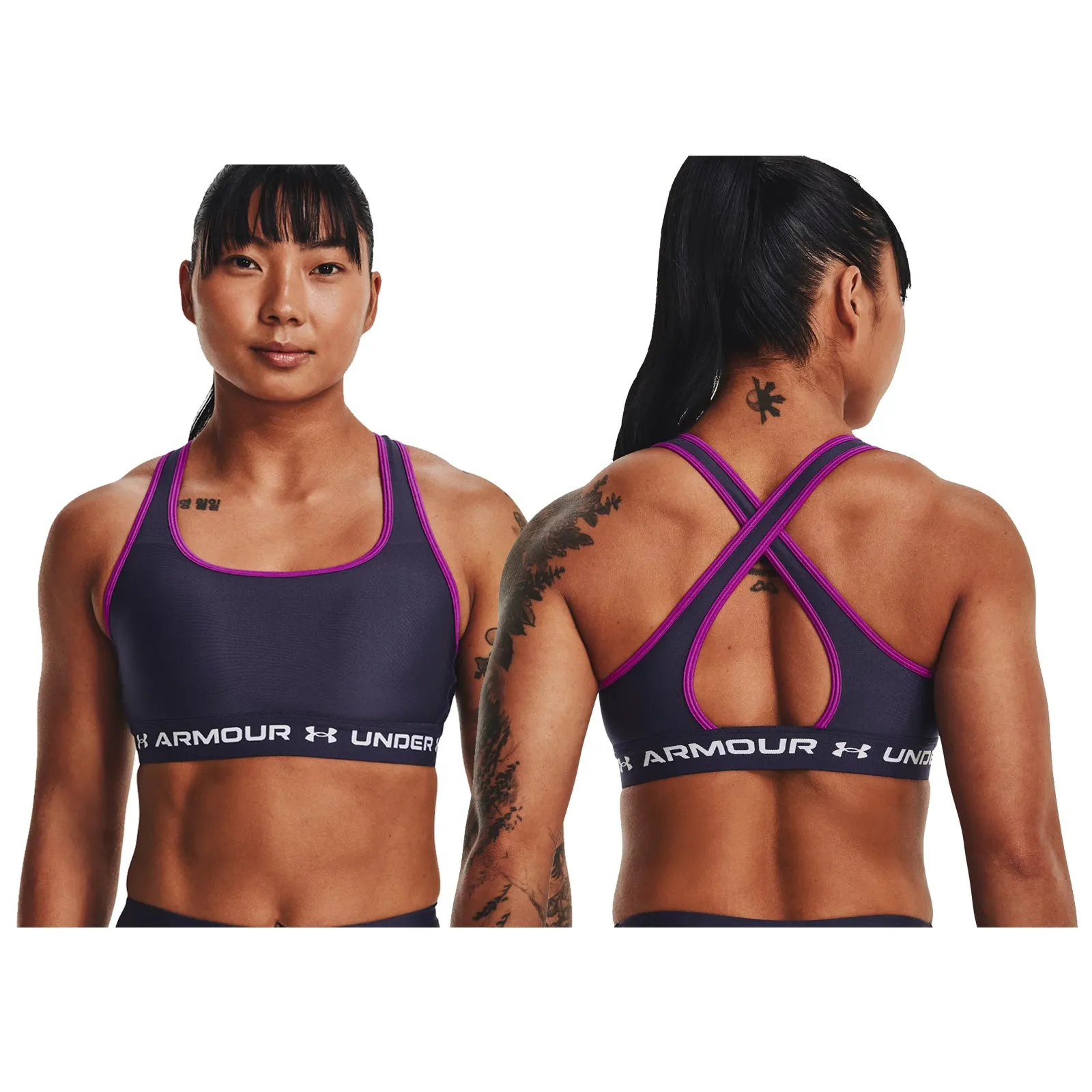 Under Armour Ladies Mid Crossback Sports Bra XS