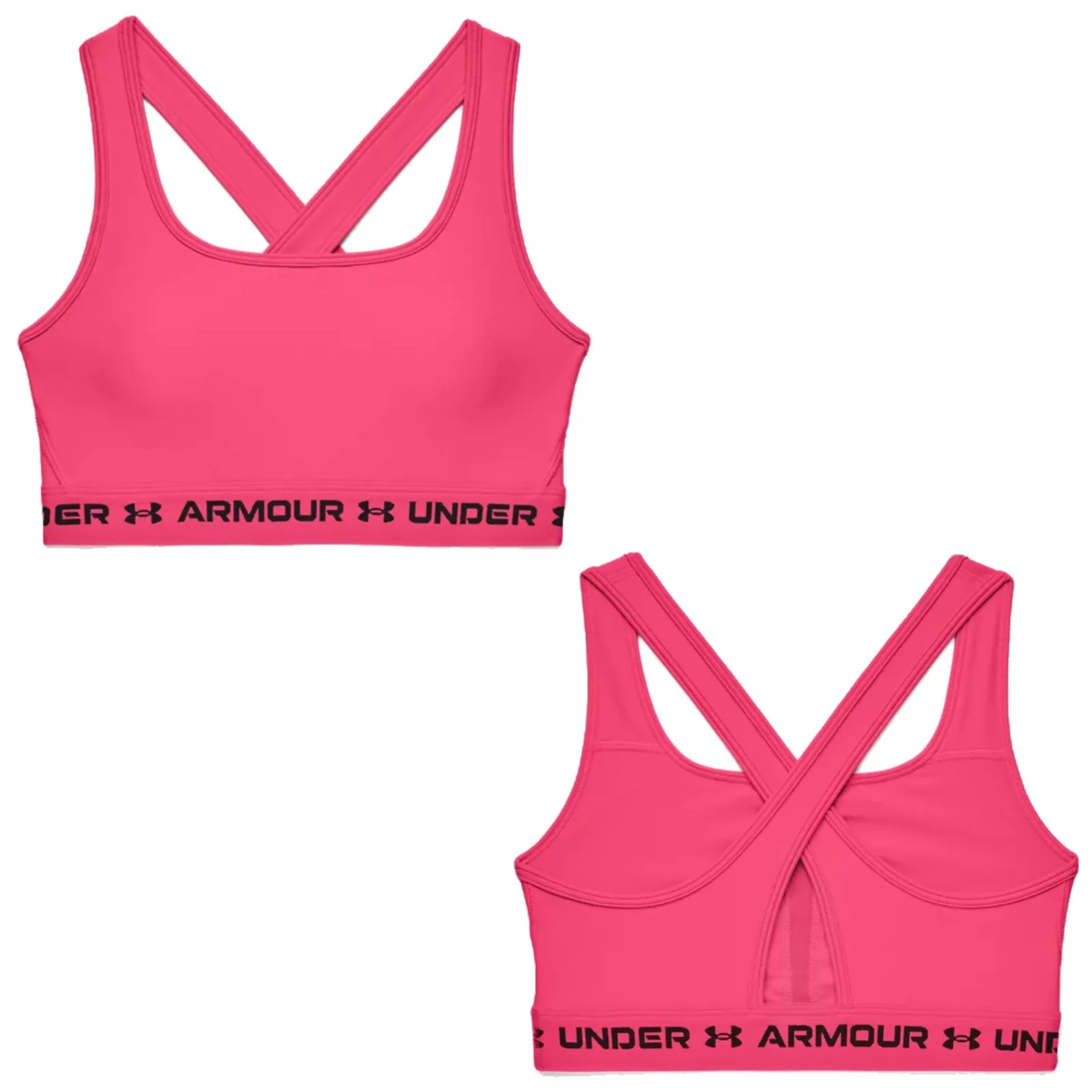 Under Armour Ladies Mid Crossback Sports Bra XS