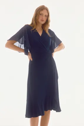 V-Neck Wrap Dress